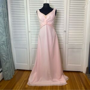 Elegant Light Pink Evening Gown | Size 10